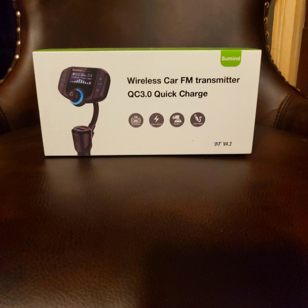 Seminar wireless car FM transmitter QC3.0 GUICK CH